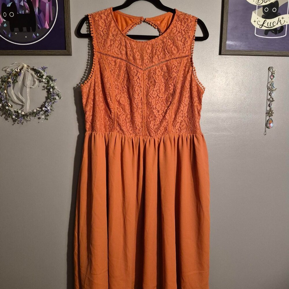 Dark Orange Dress